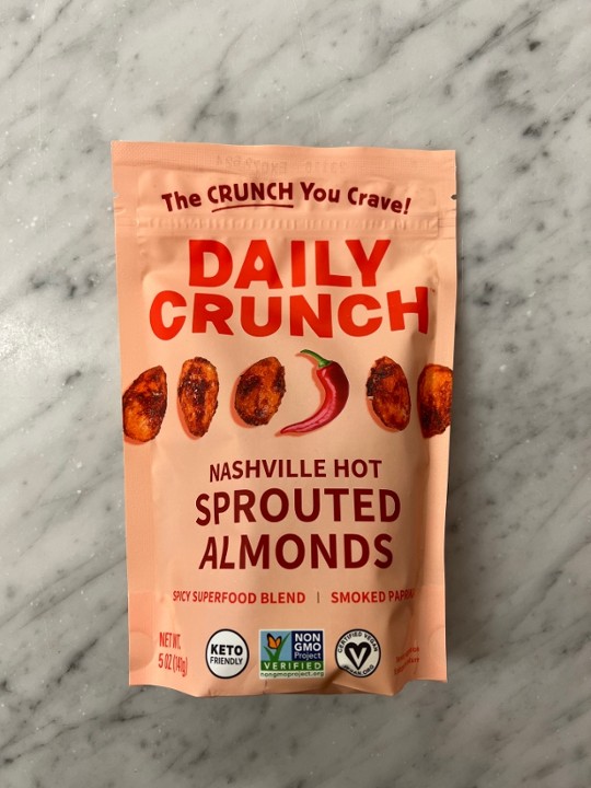 Daily Crunch Nashville Hot Sprouted Almonds