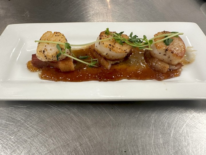 Pork Belly and Scallops