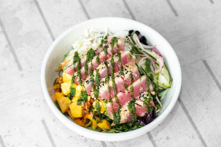 Asian Salad with Sesame Crusted Tuna