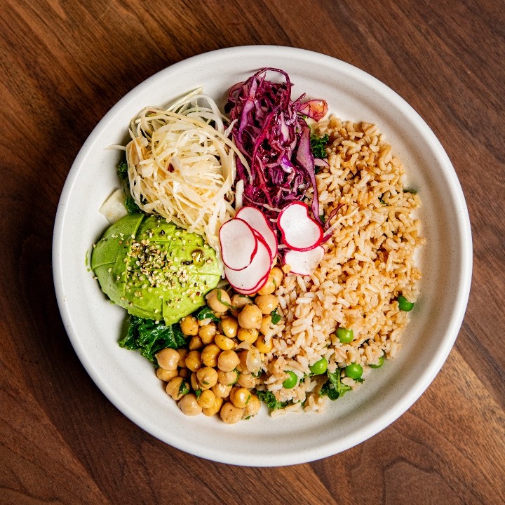 BROWN RICE AND CHICKPEA BOWL