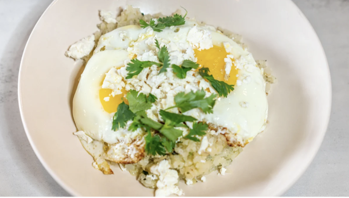 Cauliflower rice n’ eggs, truffle