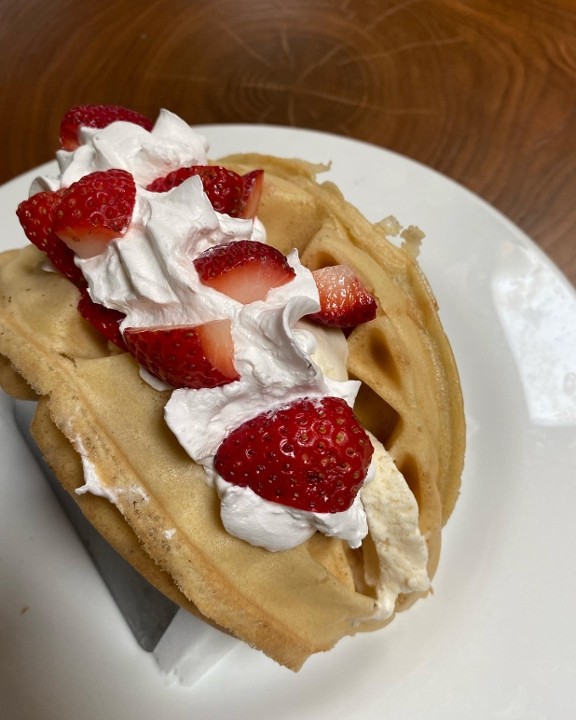 Strawberry Waffle Taco Dessert