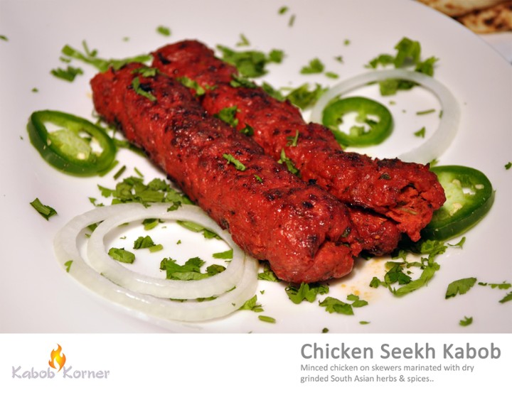 CHICKEN SEEKH KABOB PLATTER