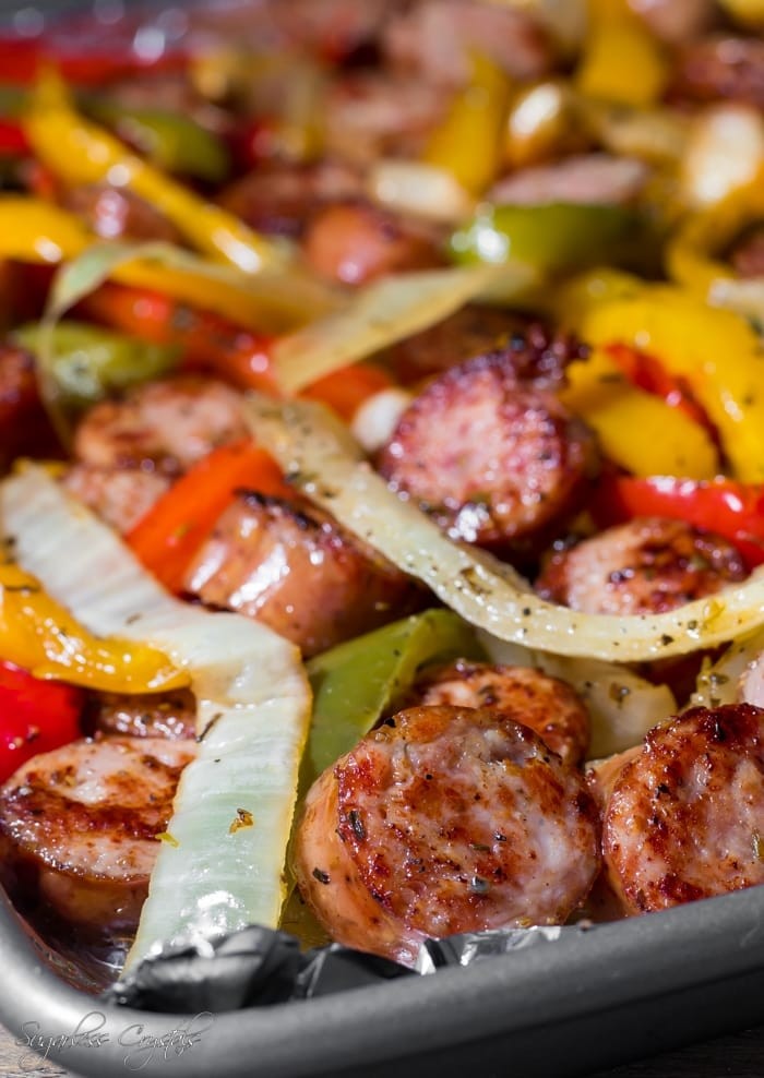 SAUSAGE & PEPPERS WITH ONIONS