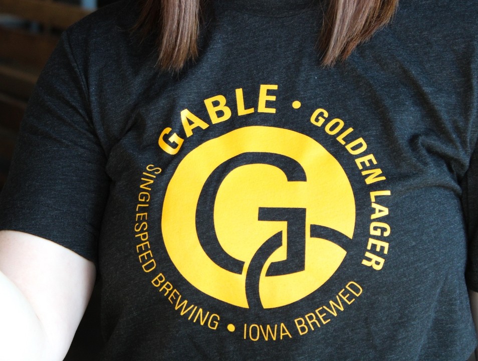 Black and Gold Gable T Shirt