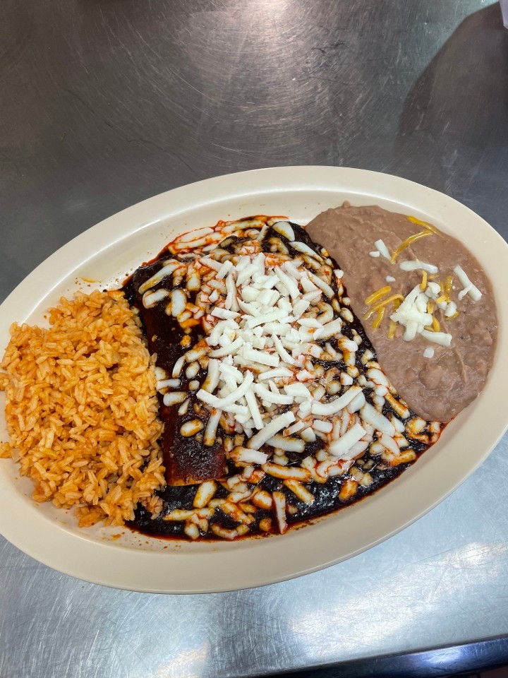 Mole Enchilada Plate