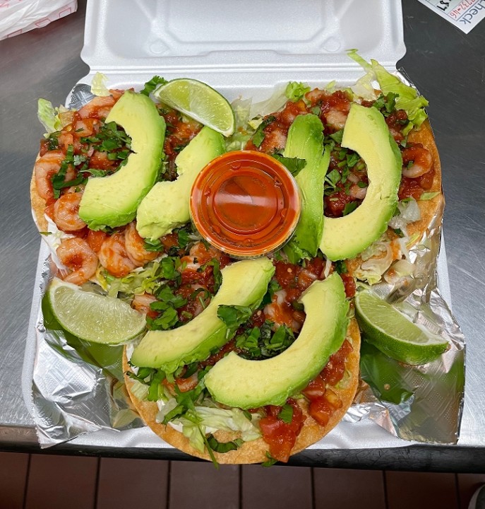 Shrimp Tostada Plate