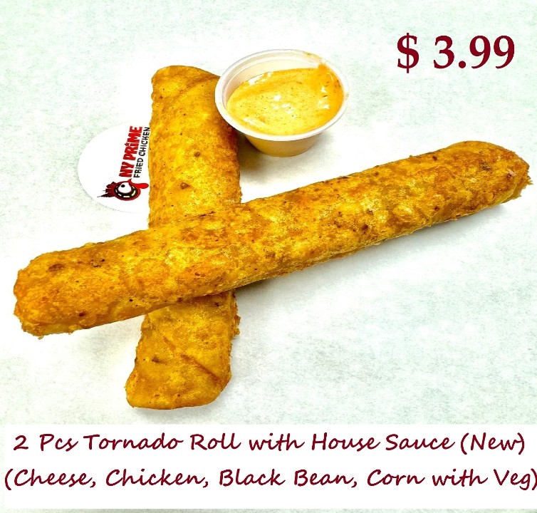 (NEW) 2 TORNADOS Roll ( Cheese, Chicken & Veg - A Whirlwand Flavor! )