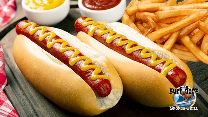 Double Baseball Hot Dog