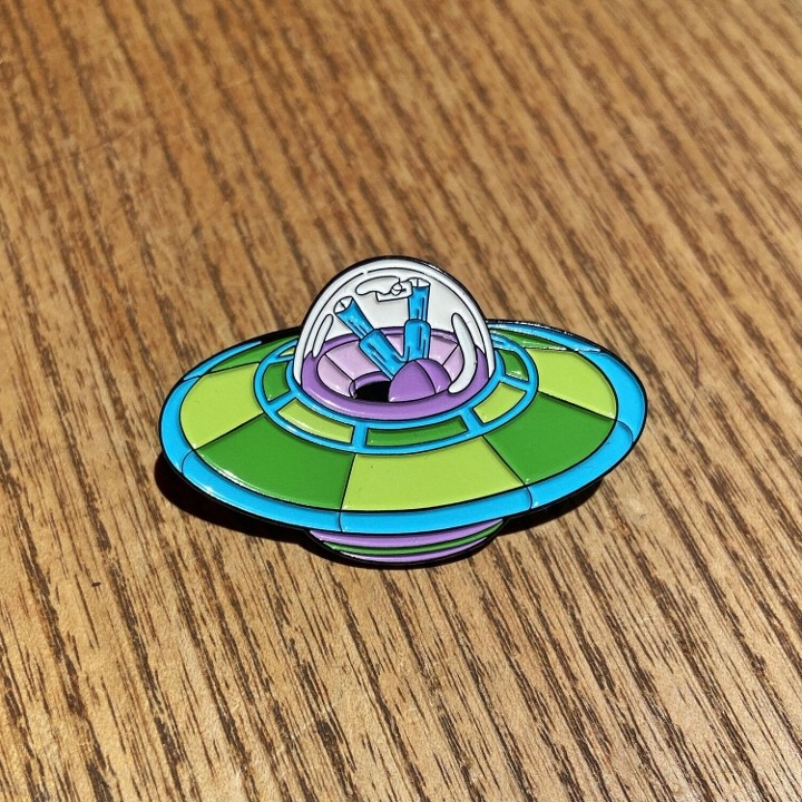 Flying Saucer Pin