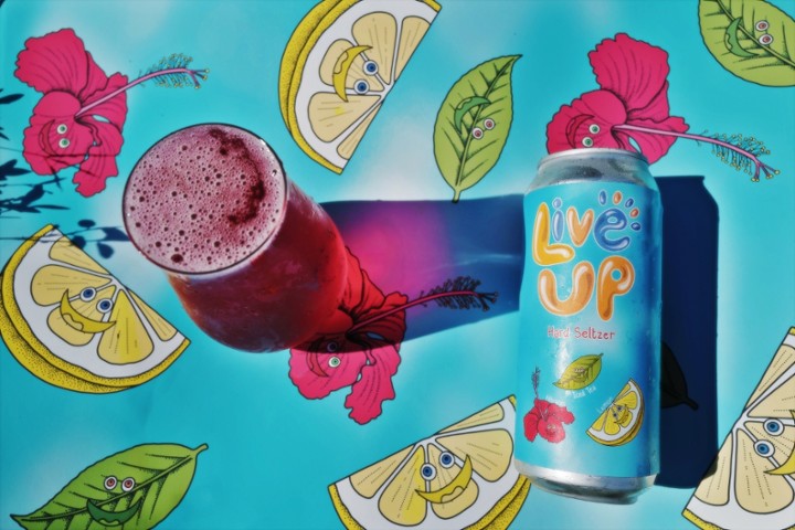Live Up! Iced Tea/Lemon/Hibiscus Seltzer 4pk