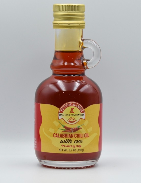 T. Calabria Hot Chili Olive Oil 6.7 Oz