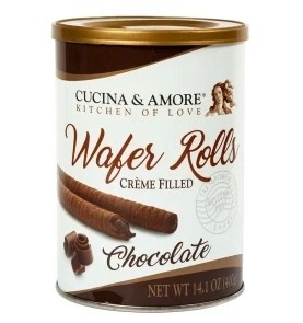 Cucina & Amore Cocolate Wafer Rolls
