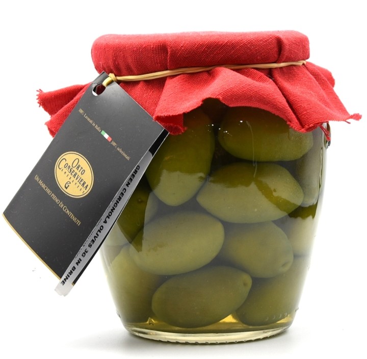Cerignola Green Olives Jar 10.5 Oz