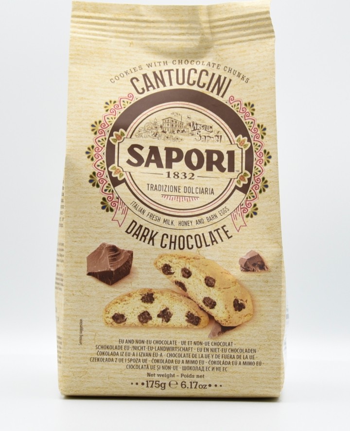 Sapori  Biscotti w/dark Chocolate Chunk 6.17 Oz
