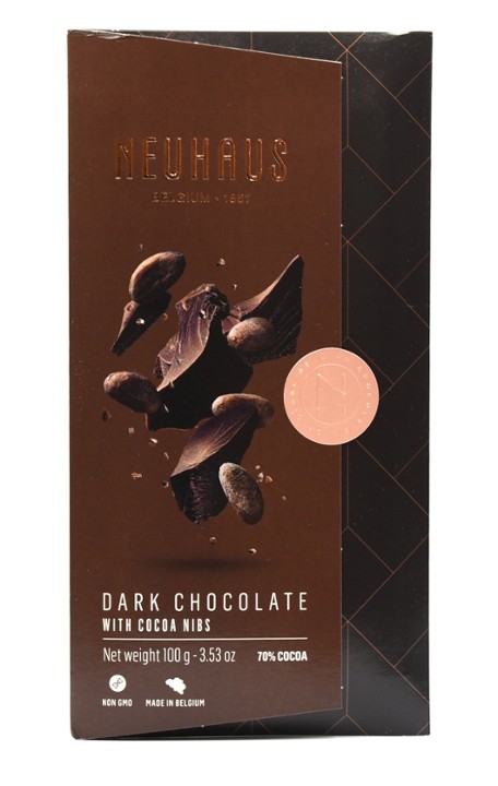 Neuhaus Tablet Dark Chocolate With Cocoa Nibs 100 Gr