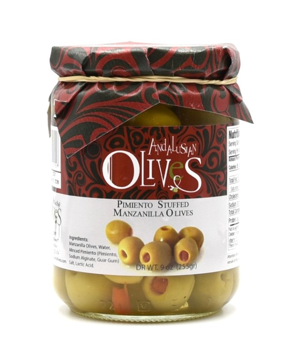 Andalusian Olives stuffed w/peppers Jar 255 g