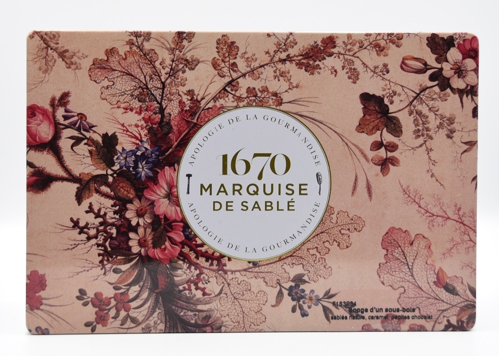 1670 Marquise De Sable Butter Cookie Gift Tin
