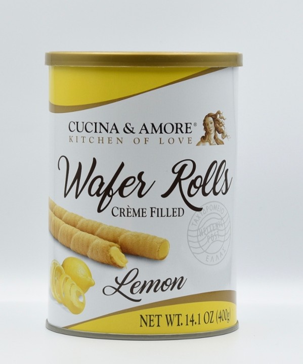 Cucina Amore Lemon Wafer Rolls