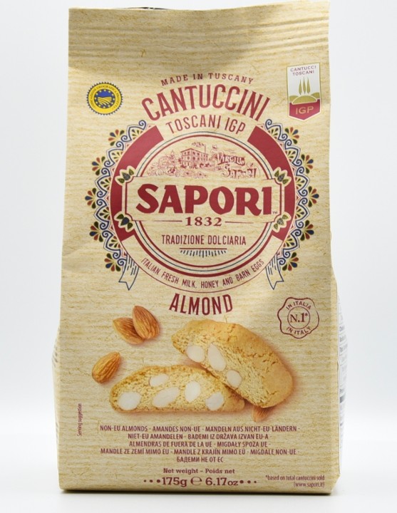 Sapori Biscotti W/Almonds Italy 6.17 Oz