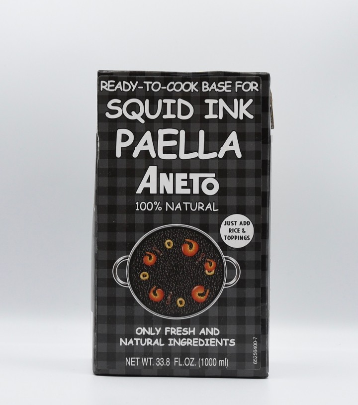 Squid Ink Paella broth