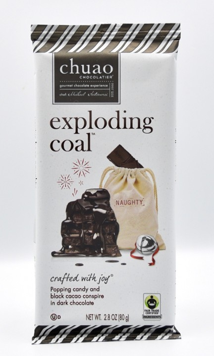 Chuao Exploding Coal Dark Chocolate