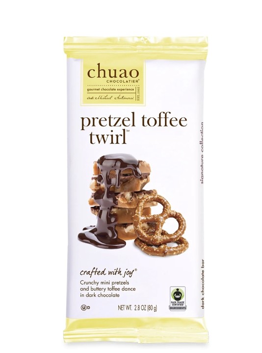 Chuao Dark Chocolate Pretzel Toffee 2.8 bar