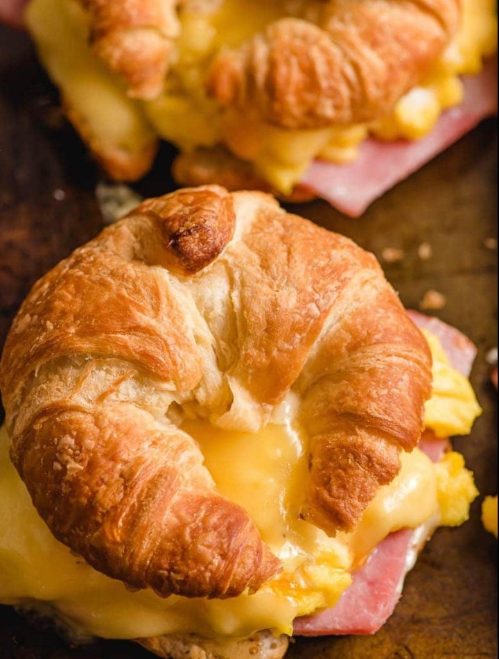 Ham, 2 Eggs & Cheese Croissant