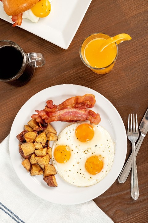 *Big Scratch 3 Egg Platter with Home Fries and 1 Pancake