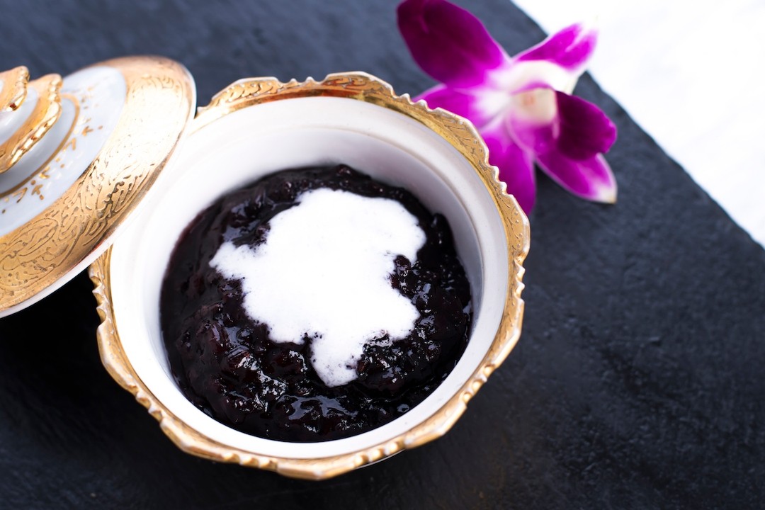 Black Sticky Rice Pudding