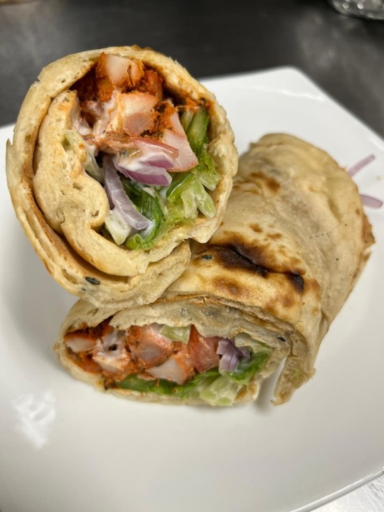 Grilled Chicken Naan Wrap