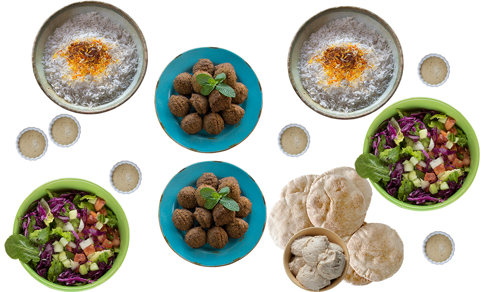 Family Meal For Falafel Lovers