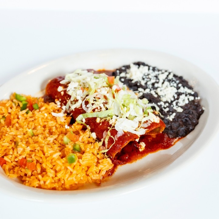 Texas Brisket Enchilada Plate