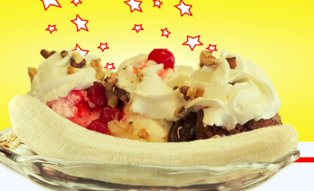 Banana Split (3 Scoops)