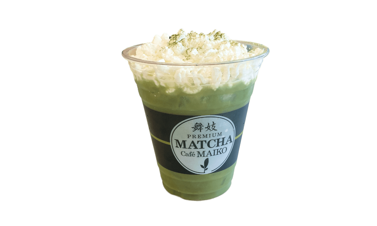 Iced Matcha with cheese foam