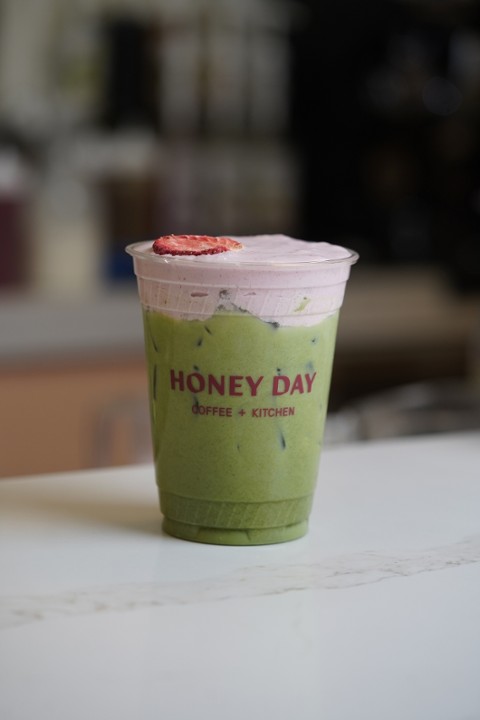 Strawberry Matcha Latte