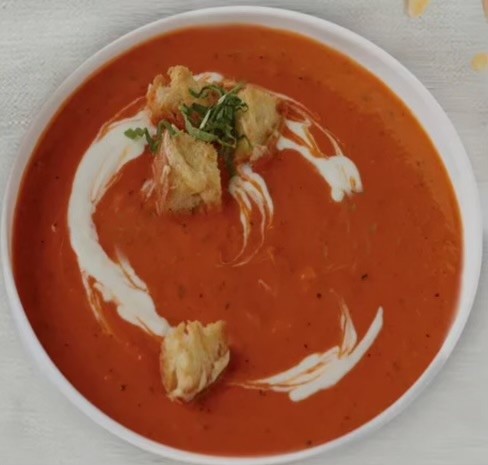 Roasted Red Pepper Gouda Bisque