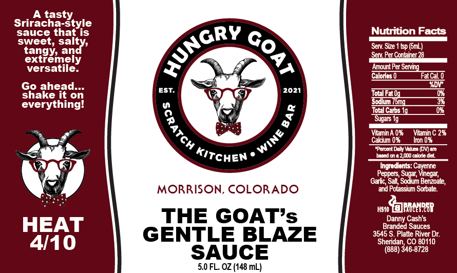 Hot Sauce  - Goats' Gentle Blaze