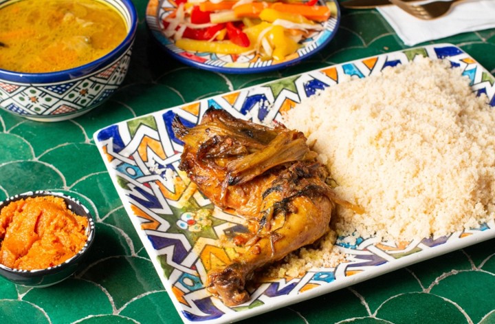 Moroccan couscous with chicken