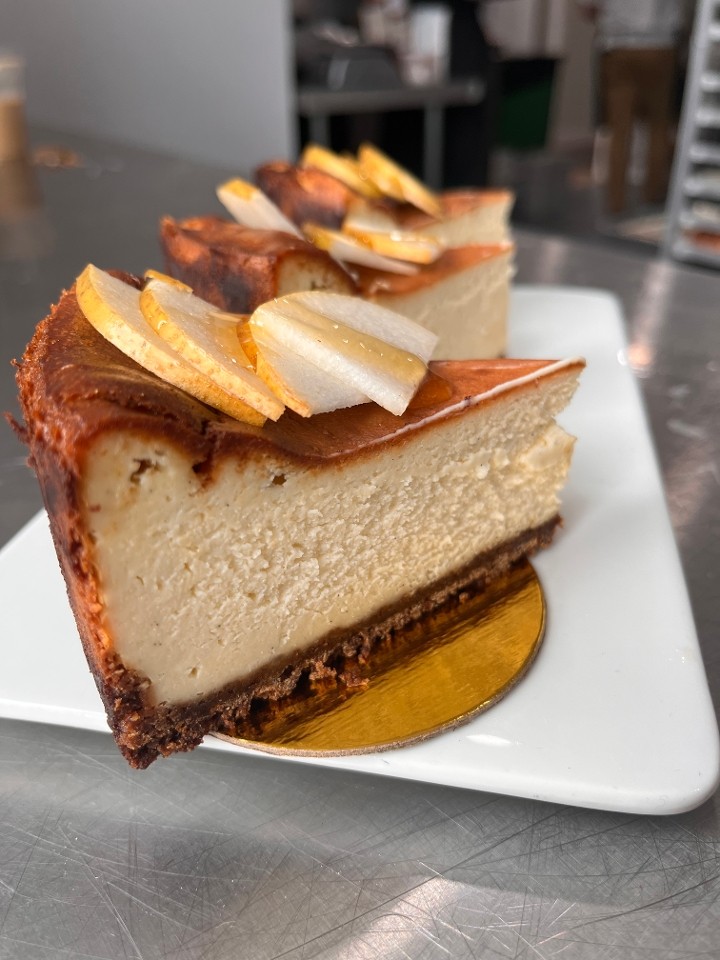 Fig +Honey Basque Cheesecake, Gf almond + coconut crust