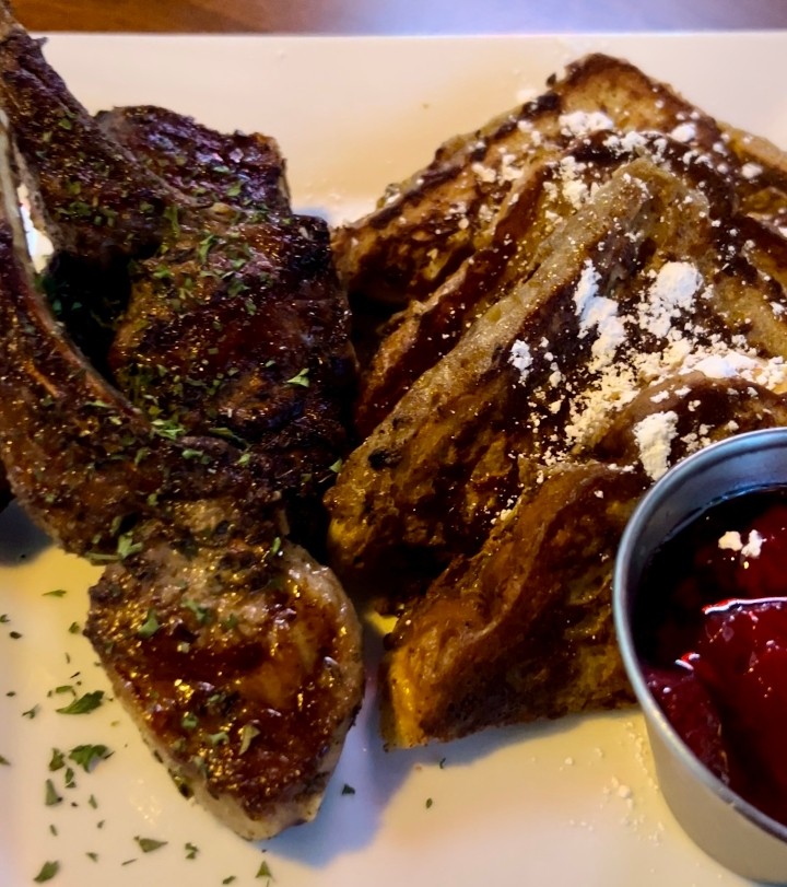 Lamb Chops and French Toast