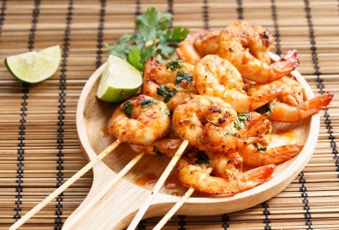 Skewered Shrimp