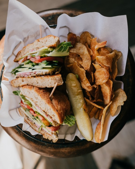 Vegetarian Muffuletta Sandwich