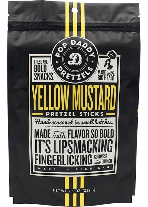 Pop Daddy Pretzels - Yellow Mustard