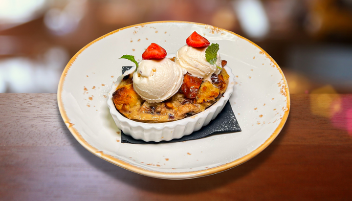 Rum Raisin Bread Pudding