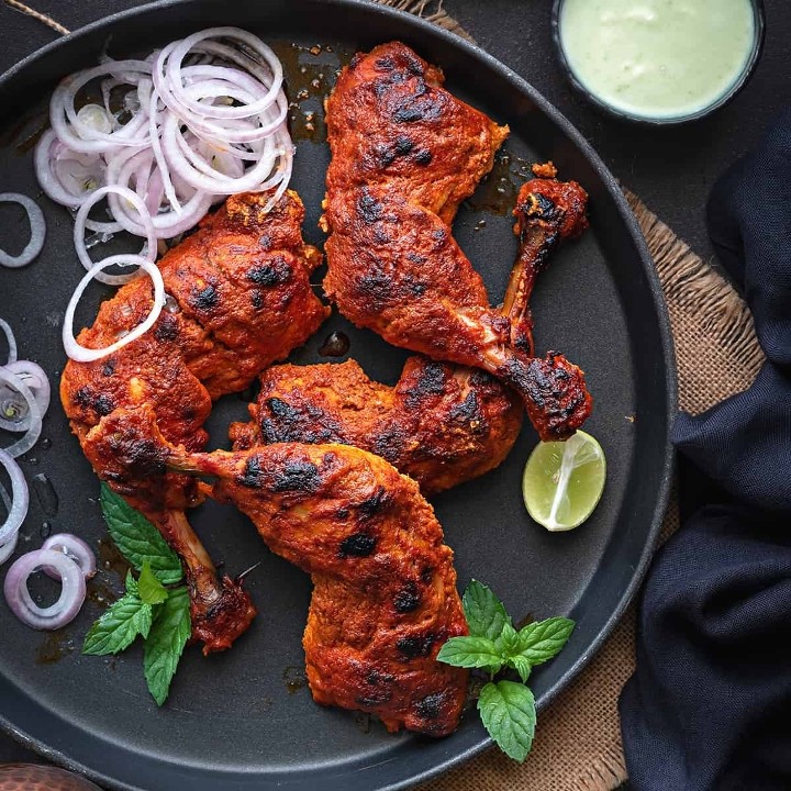 Tandoori Chicken (1- pcs) - Chicken Only