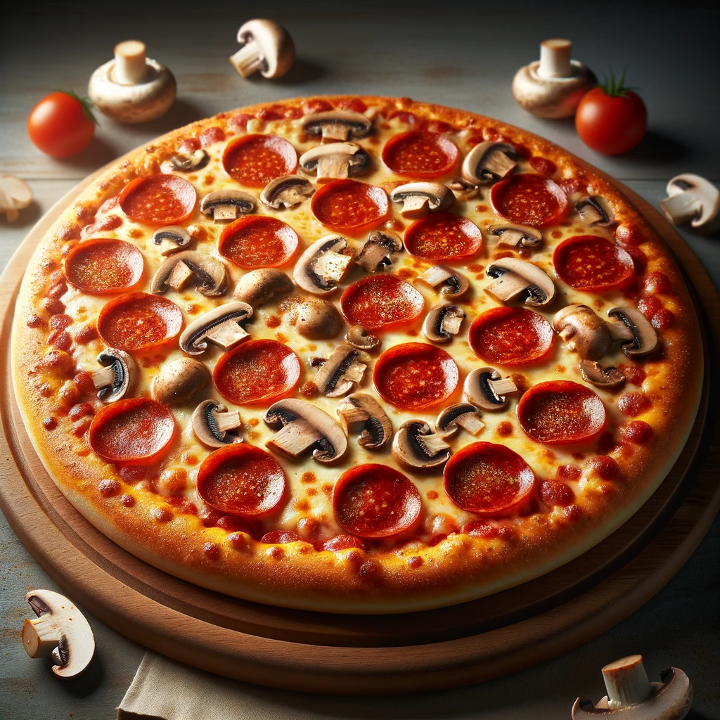 Pepperoni & Mushroom Pizza