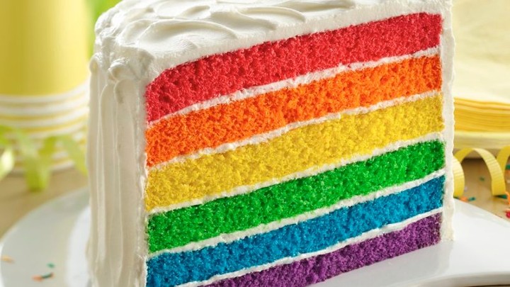 Rainbow Cake (1-Slice)