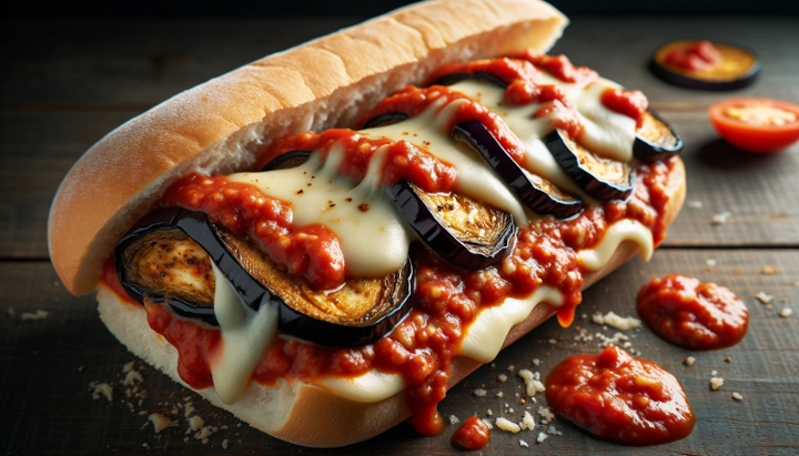 Eggplant Parmesan sub