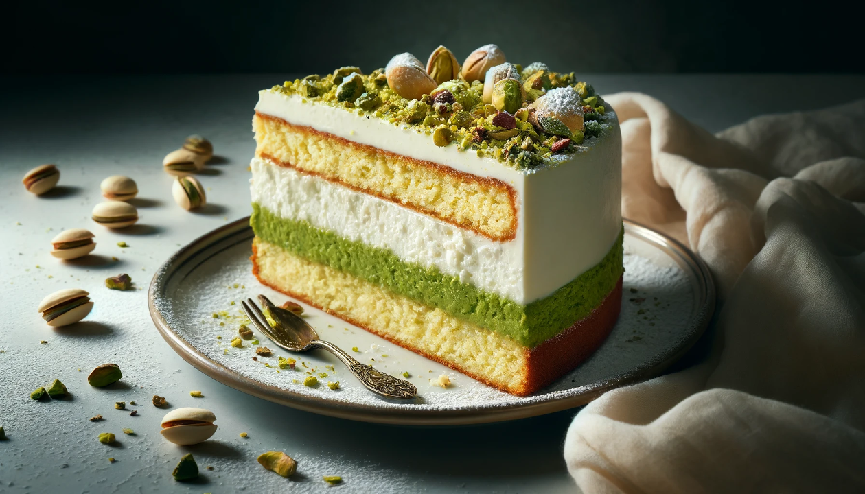 Pistachio Ricotta Cake ( 1 - slice)